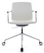 Кресло для персонала Riva Design Chair Plaza-M FK004-В12 белая кожа - 1