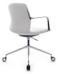 Кресло для персонала Riva Design Chair Plaza-M FK004-В12 белая кожа - 3
