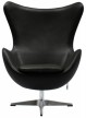Дизайнерское кресло EGG CHAIR чёрный - 1