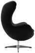 Дизайнерское кресло EGG CHAIR чёрный - 2