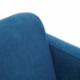Кресло для персонала TetChair Milan синий флок - 4