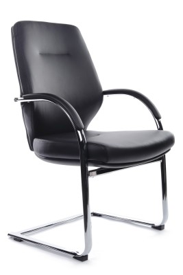 Конференц-кресло Riva Design Chair Alonzo-CF С1711 черная кожа