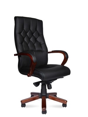 Кресло для руководителя Norden Боттичелли P2338-L02 leather черная кожа