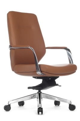 Кресло для персонала Riva Design Alonzo-M В1711 светло-коричневая кожа