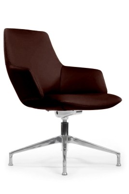 Конференц-кресло Riva Design Spell-ST С1719 темно-коричневая кожа